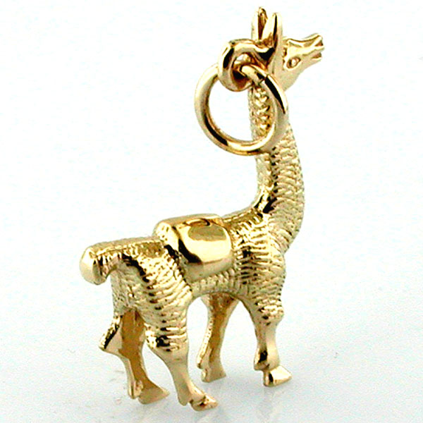 14K Gold Llama Charm