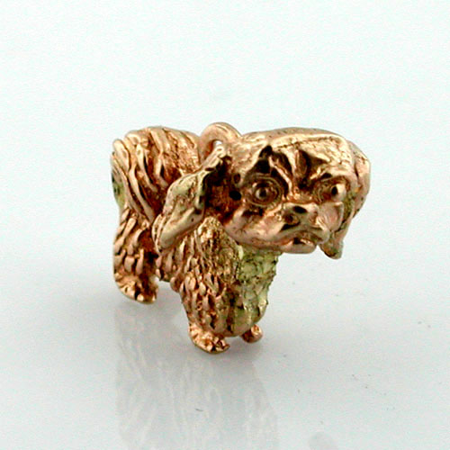 Pekingese Dog 14k Gold Charm