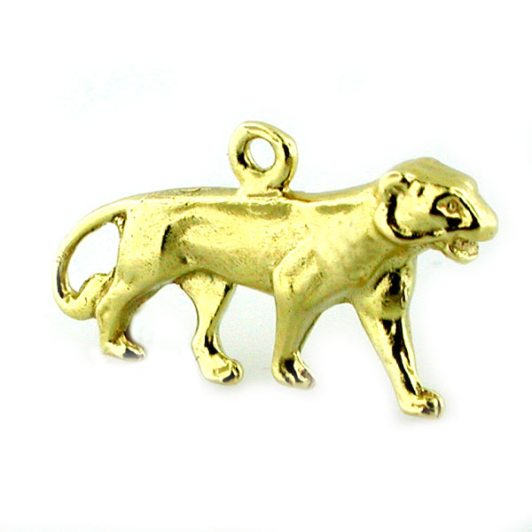 Lioness Female Lion 14K Gold Charm