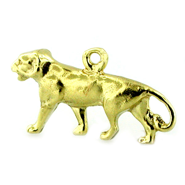 Lioness Female Lion 14K Gold Charm