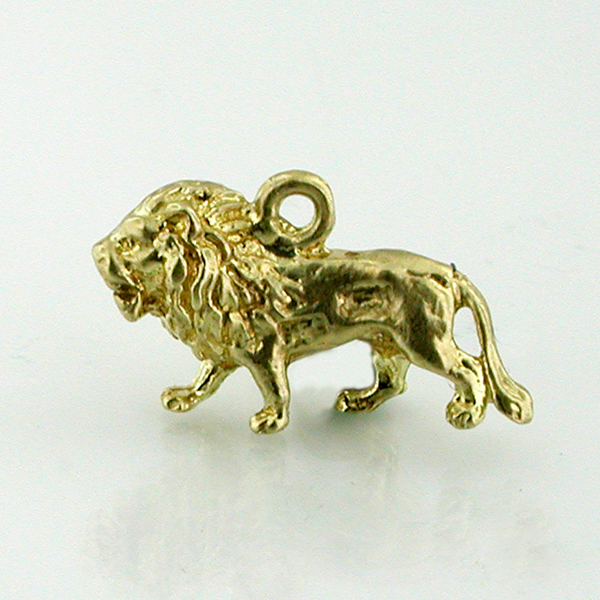 Lion 14k Gold Charm
