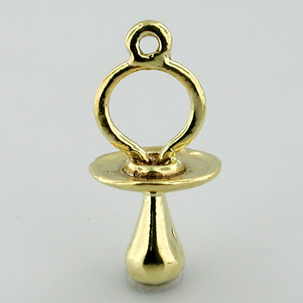 Baby Infant Pacifier  14K Gold Charm