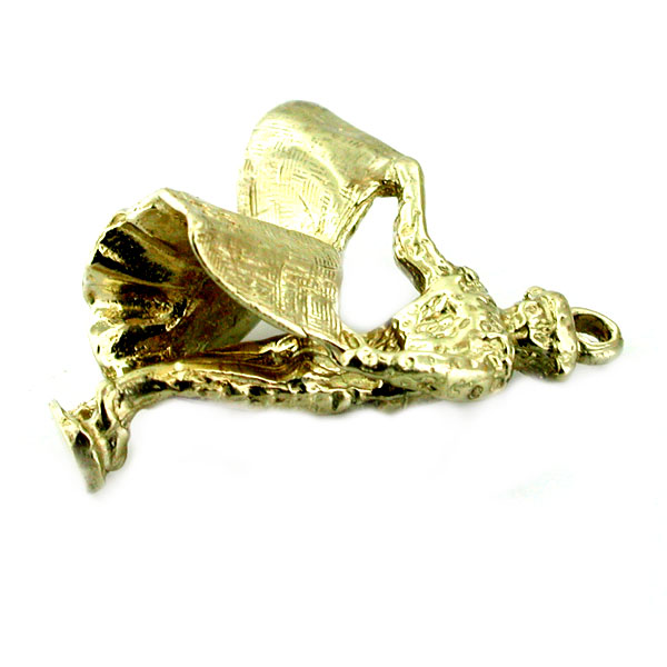 Matador Bull Fighter Travel Bullfighter 14k Gold Charm 