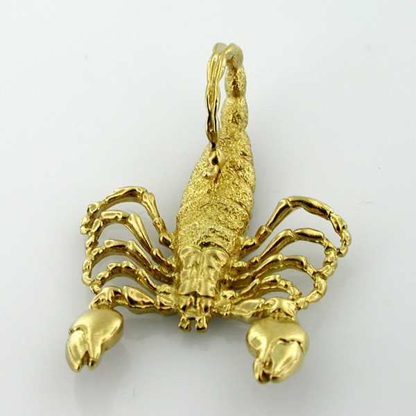 Horoscope Scorpio Zodiac Sign Scorpion Pendant 14k Gold Charm
