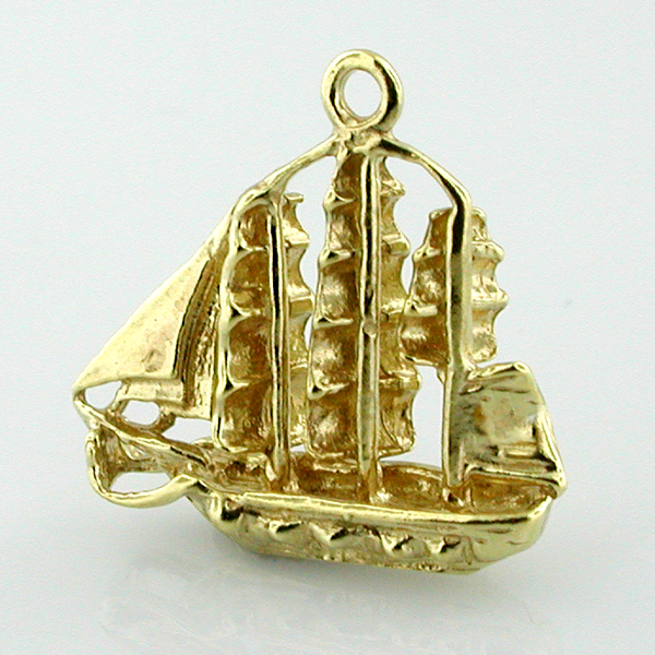 
Sailing Ship Spanish Galleon 14K Gold Charm
	

