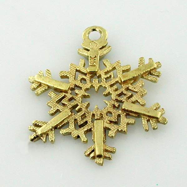 Snowflake 14k Gold Charm