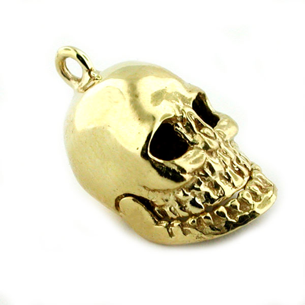 Skull Movable Jaw 14k Gold Charm