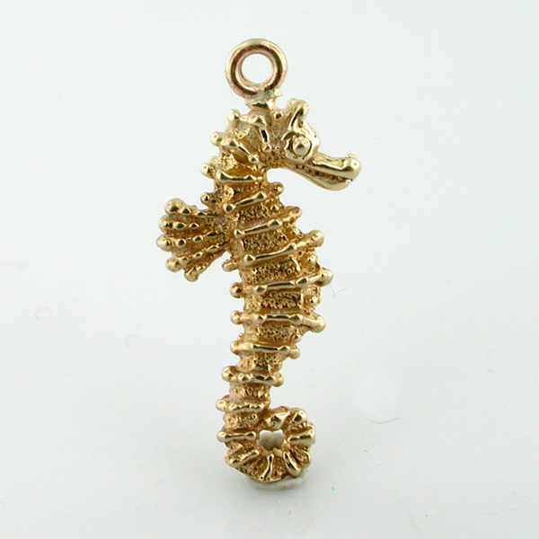 Seahorse 14K Gold Charm