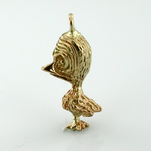 Worry Bird 14K Gold Charm