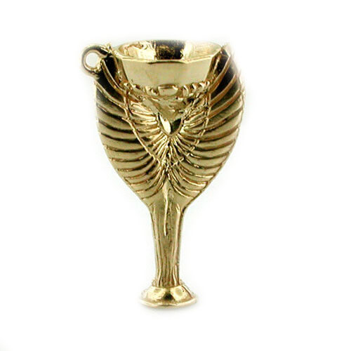 Soccer Football World FIFA Cup Jules Rimet Trophy 14K Gold Charm 