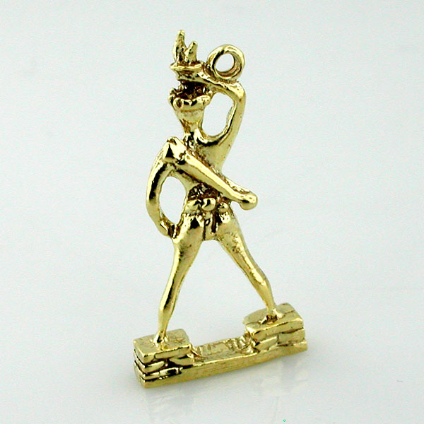 Colosus of Rhodes Statue 14k Gold charm