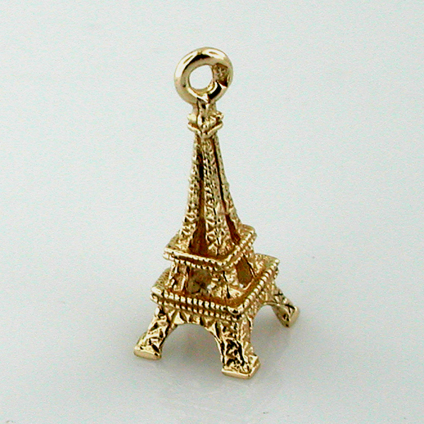 Eiffel Tower Travel 14K Gold Charm