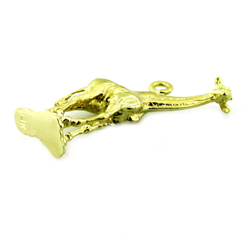 Giraffe 14K Gold Charm