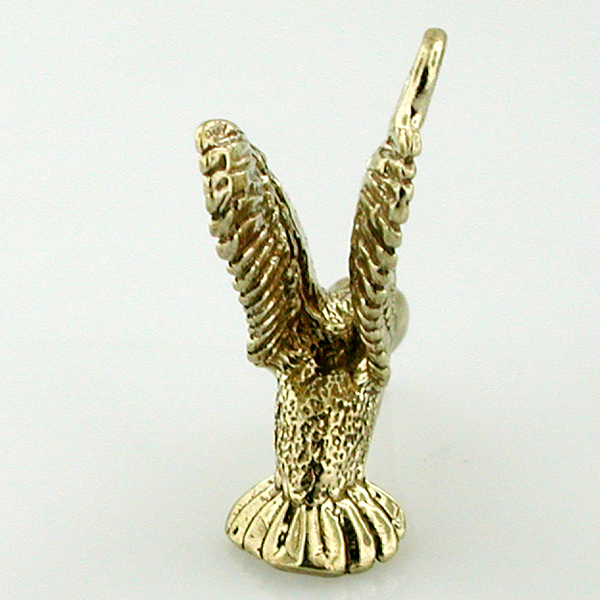 Hummingbird Bird 14k Gold Charm