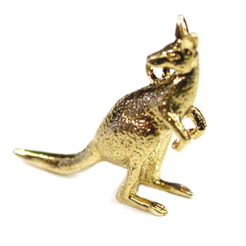 Kangaroo 14K Gold Charm 