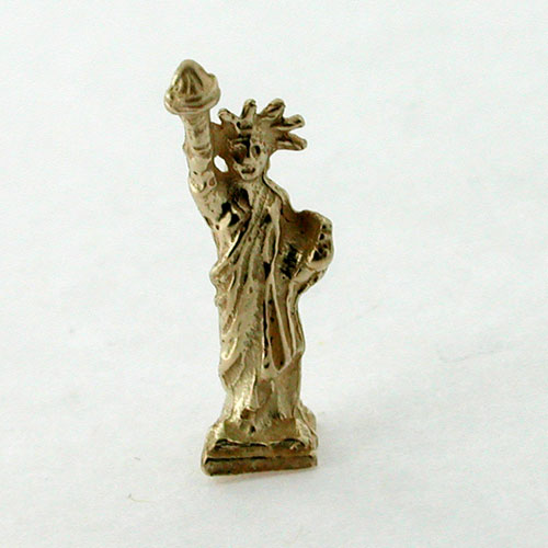 Statue of Liberty 14K Gold 3D Charm