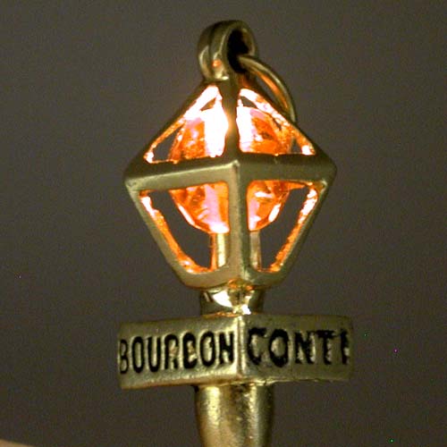 14k Gold New Orleans Street Lamp Post Vintage Charm - Lights up like Litacharm