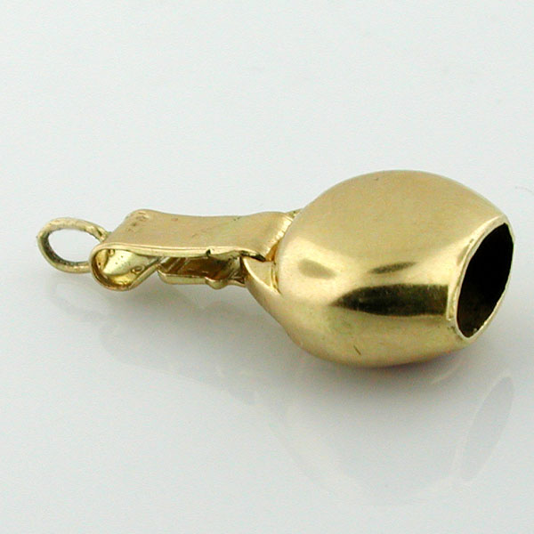 18K Gold Swiss Bell & Strap Vintage Movable Charm  