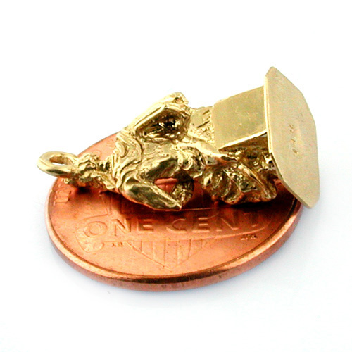 Michelangelo's Statue of Moses 14K Gold Charm