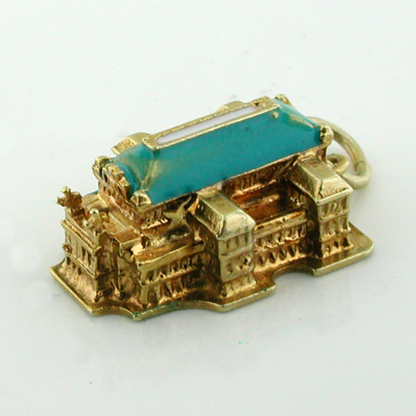 14K Gold Vienna State Opera House Vintage Charm